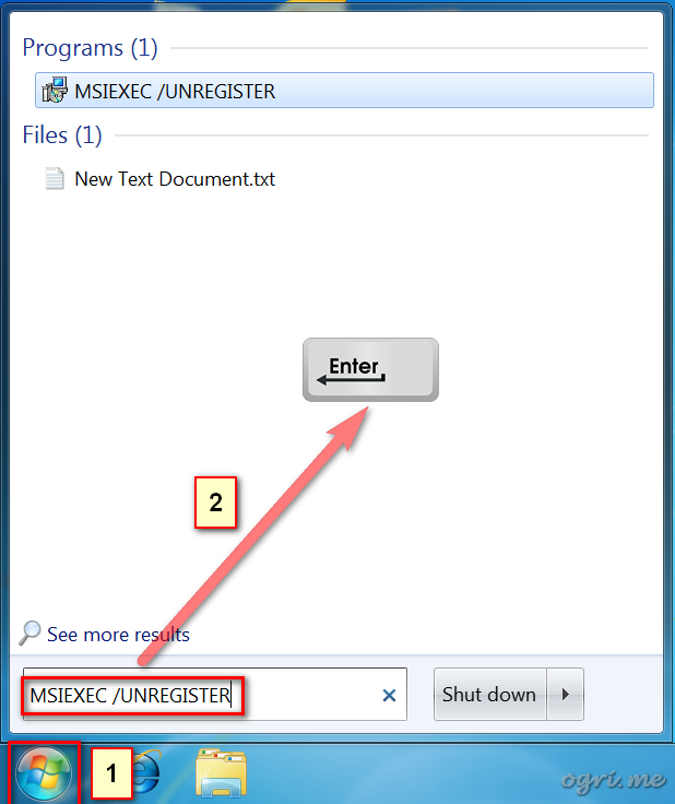 ogri.me | Windows 7: Windows Installer troubleshooting - 4 ogri.me | Windows 7: Windows Installer troubleshooting - 4