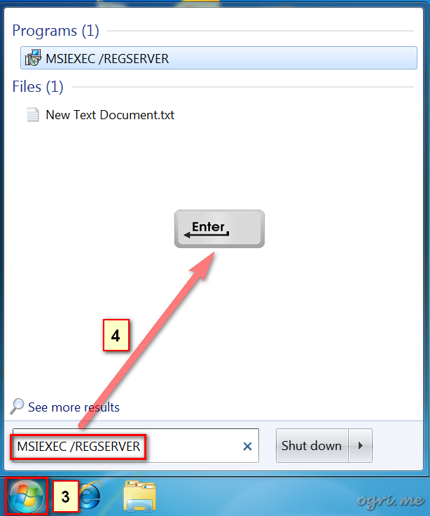 ogri.me | Windows 7: Windows Installer troubleshooting - 5 ogri.me | Windows 7: Windows Installer troubleshooting - 5
