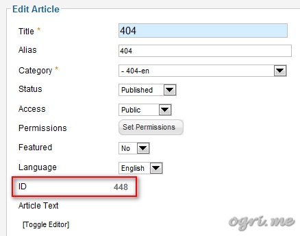 Article ID article-id