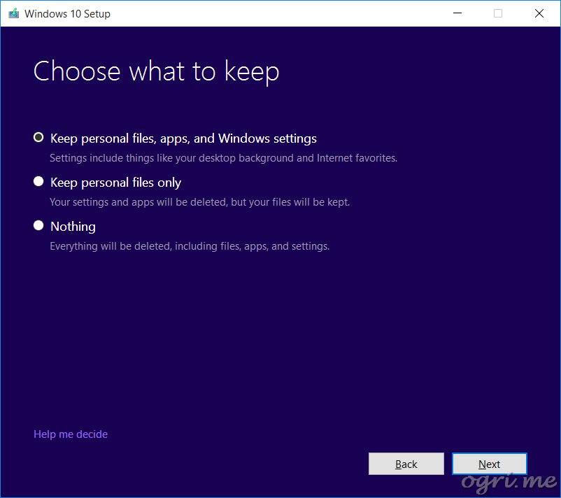 repair install win10 05 installation type